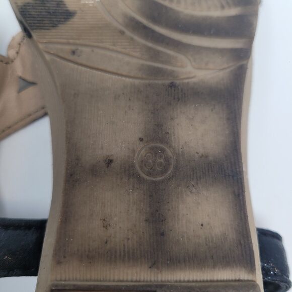 size 7 Women's summer sandals Rhinestone Crystal flowers, bohemian Roman sandals - Picture 4 of 5